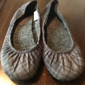 Plaid flats